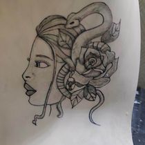 Meu projeto do curso: Tatuagem para principiantes. Tattoo Design, and Mobile Photograph project by cbeatrizp - 05.08.2020