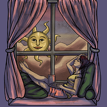 Here comes the Sun. Digital Illustration project by Caged Art - 05.08.2020