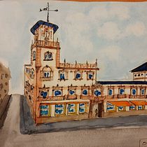 Mi Proyecto del curso: Dibujo arquitectónico con acuarela y tinta. Sketching project by casnewes - 05.09.2020
