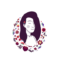 Mi Proyecto del curso: Retrato ilustrado con elementos botánicos. Un progetto di Illustrazione tradizionale, Illustrazione digitale, Illustrazione botanica e Disegno digitale di Sheila González Salinas - 07.09.2021