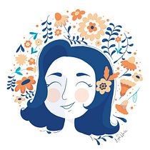 My project in Illustrated portraits with botanical elements course. Un proyecto de Ilustración botánica e Ilustración digital de Ligia Horta - 10.05.2020