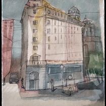 Mi Proyecto del curso: Dibujo arquitectónico con acuarela y tinta. Fine Arts project by Adriana Cruzate - 05.10.2020