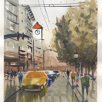 My project in Urban Landscapes in Watercolor course Ein Projekt aus dem Bereich Aquarellmalerei von v_buirski - 10.05.2020