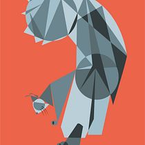 Portrait of a Maine Coon. Criatividade, Ilustração digital e Ilustração vetorial projeto de Alicia Vigne - 12.05.2020