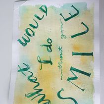 Mi Proyecto del curso: Caligrafía con pinceles de agua para principiantes. Un progetto di Calligrafia di verbo14 - 13.05.2020