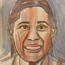 My project in Artistic Portrait with Watercolors course. Pintura em aquarela projeto de ovalper - 10.05.2020