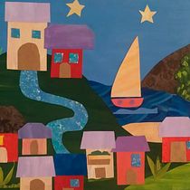 Mi ciudad Imaginaria. Collage, and Traditional illustration project by Patricia Kusnetz Goobar - 05.15.2020