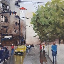 Mi Proyecto del curso: Paisajes urbanos en acuarela Ein Projekt aus dem Bereich Bildende Künste von Leticia Rossi - 11.05.2020