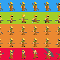 [SMASH BUILDER] Proyecto del curso: Animación en pixel art para videojuegos  Ein Projekt aus dem Bereich Animation von Figuren, Videospiele, Pixel Art und Videospielentwicklung von Daniel Meza - 11.05.2020