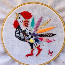 Mi Proyecto del curso: Técnicas de bordado: ilustrando con hilo y aguja. Embroider project by heizel rossana - 05.12.2020
