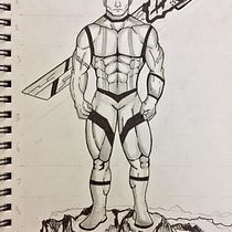 Mi Proyecto del curso: Ilustración para cómics: anatomía de un superhéroe. Desenho projeto de raulvega1988 - 11.05.2020
