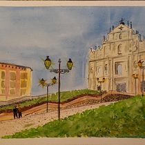 My project in Architectural Sketching with Watercolor and Ink course. Sketching, and Watercolor Painting project by José Basto da Silva - 05.03.2020