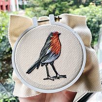 Mi Proyecto del curso: Pintar con hilo: técnicas de ilustración textil. Fine Arts, and Embroider project by Kelly Iovanna Ramírez Suárez - 05.11.2020