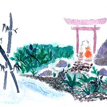Mi Proyecto de Acuarela "Meditación en compañía". Un proyecto de Ilustración tradicional de Camila Coronel - 12.05.2020
