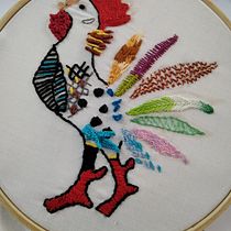 Mi Proyecto del curso: Técnicas de bordado: ilustrando con hilo y aguja. Un projet de Broderie , et Design textile de carmenglomi - 12.05.2020