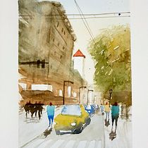Mi Proyecto del curso: Paisajes urbanos en acuarela. Un projet de Illustration traditionnelle de rctarquitecto - 13.05.2020
