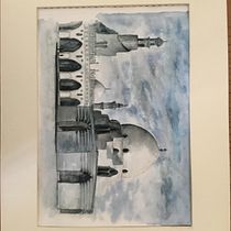 My project in Architectural Sketching with Watercolour and Ink course Masjed Ahmed Ebn Tolon. Architecture project by orabi-2731 - 05.13.2020