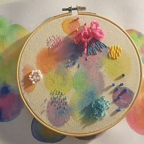Mi Proyecto del curso: Técnicas básicas de bordado y acuarela. Embroider project by valentina_vm_03 - 05.13.2020