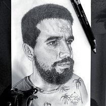 Mi Proyecto del curso: Retrato realista con lápiz de grafito. Desenho a lápis, e Desenho de retrato projeto de carlos lopez reyes - 15.05.2020