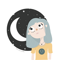Mi Proyecto de Ilustración Vectorial: Un poquito del universo en mí. Un proyecto de Creatividad, Ilustración tradicional e Ilustración vectorial de Gabriela Moreno - 26.05.2020