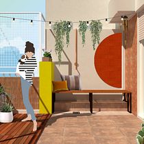 Mi Proyecto del curso: Representación gráfica de proyectos arquitectónicos. Un projet de 3D, Architecture, Collage, Design , Conception 3D , et Design d'intérieur de Kari Koch - 13.05.2020