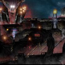Ciudad Roja - Proyecto para el curso de Concept Art. Concept Art project by Pablo Ramírez Rodríguez - 05.13.2020