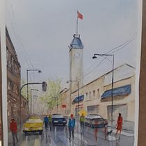 Mi Proyecto del curso: Paisajes urbanos en acuarela. Un projet de Architecture de ANGEL MACIAS - 14.05.2020