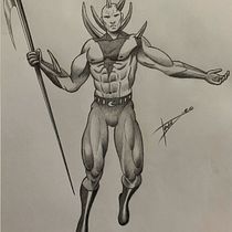 Mi Proyecto del curso: Ilustración para cómics: anatomía de un superhéroe. Esboçado, Desenho, Desenho a lápis, Desenho artístico e Ilustração tradicional projeto de Fran EO - 14.05.2020