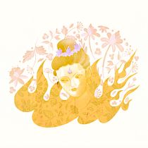 My project in Illustrated portraits with botanical elements course. Ilustração tradicional projeto de dalaji268 - 15.05.2020