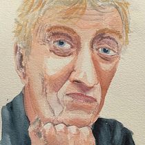  Caricatura en acuarela Quique San Francisco. Un progetto di Disegno di ritratti di dandibujador - 15.05.2020