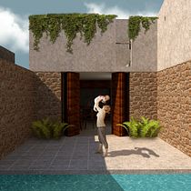 Summer Afternoon. Un projet de Architecture, Architecture numérique, Art conceptuel et Illustration architecturale de Laura Echeverry - 15.05.2020