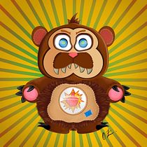 Evil Bear . Ilustração tradicional projeto de Orlando Zamorano - 16.05.2020