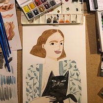 Mi Proyecto del curso: Técnicas experimentales de acuarela para principiantes . Watercolor Painting project by Bruna Melo - 07.19.2020