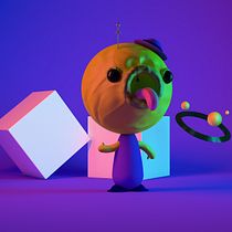 Mi Proyecto del curso: Introducción exprés al 3D: de cero a render con Cinema 4D UFO: Alien. Un progetto di 3D, Progettazione 3D e Graphic design di Manuel Rueda Quiros - 16.05.2020