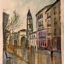 Mi Proyecto del curso: Dibujo arquitectónico con acuarela y tinta. Watercolor Painting project by eledelerma - 05.22.2020