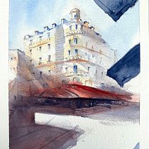 Mi Proyecto del curso: Dibujo arquitectónico con acuarela y tinta. Fine Arts project by Olga Lucía Hurtado Gómez - 05.16.2020