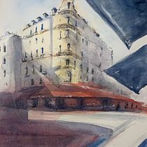 My project in Architectural Sketching with Watercolor and Ink course. Artistic Drawing project by elena15470 - 05.17.2020