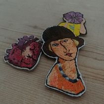 My project in Painting with Thread: Textile Illustration Techniques course. Embroider project by LaSandra Cairo - 05.17.2020