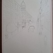 Mi Proyecto del curso: Paisajes urbanos en acuarela. Un projet de Aquarelle de bea_megara - 16.05.2020