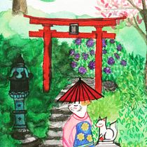 Mi Proyecto del curso: Ilustración en acuarela con influencia japonesa. Un proyecto de Ilustración tradicional de Pilar M. Berumen - 16.05.2020