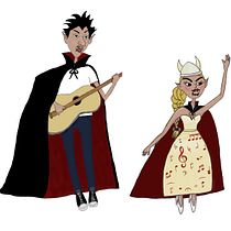 Mia Vampiros Musicales. Traditional illustration project by oquinn62 - 05.17.2020
