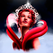 Mi Proyecto del curso: Retratos digitales de fantasía con Photoshop. Traditional illustration project by Andrea De La Rosa Fuentealba - 05.17.2020