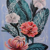 Mi Proyecto del curso: Pintura botánica con acrílico. Botanical Illustration, Painting, Acr, and lic Painting project by Karina Beraldo - 05.18.2020