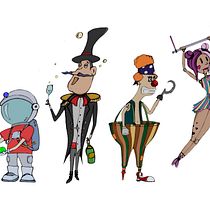 El Circo Disfuncional . Drawing, and Character Design project by Kyria Atenea - 05.17.2020