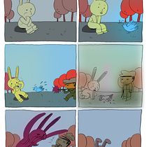 My project in Introduction to Colour Psychology: Chromatic Narrative course. Artistic Drawing project by Si Mon - 05.18.2020