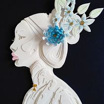 Mi Proyecto del curso: Retratos 3D con capas de papel - japanese inspiration. Artesanato projeto de ruisamudio - 18.05.2020