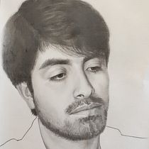 Retrato a lápiz de Raúl. Pencil Drawing, Portrait Drawing, Artistic Drawing, and Realistic Drawing project by Luz de María Felices Lizarbe - 03.21.2020