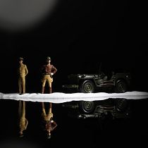 Militares en salar. Photograph project by Mateo Borrero - 05.18.2020