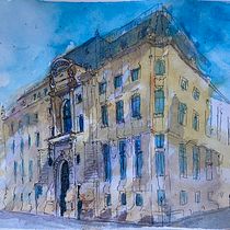 My project in Architectural Sketching with Watercolor and Ink course. Watercolor Painting project by leonfurze - 05.19.2020
