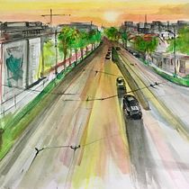 My project in Urban Landscapes in Watercolor course. Un projet de Pa , et sagisme de Laura Stanca - 19.05.2020